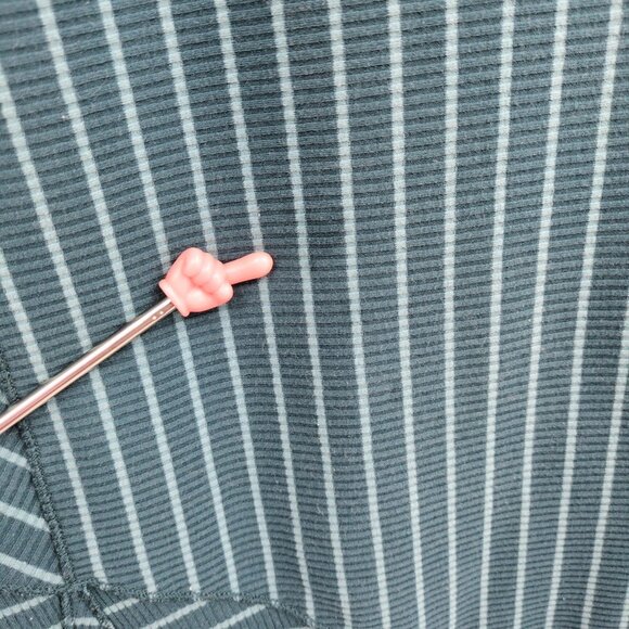 Soft Surroundings Teal Striped Asymmetrical Tunic Dress‎ L Lagencore Artsy - Picture 7 of 8